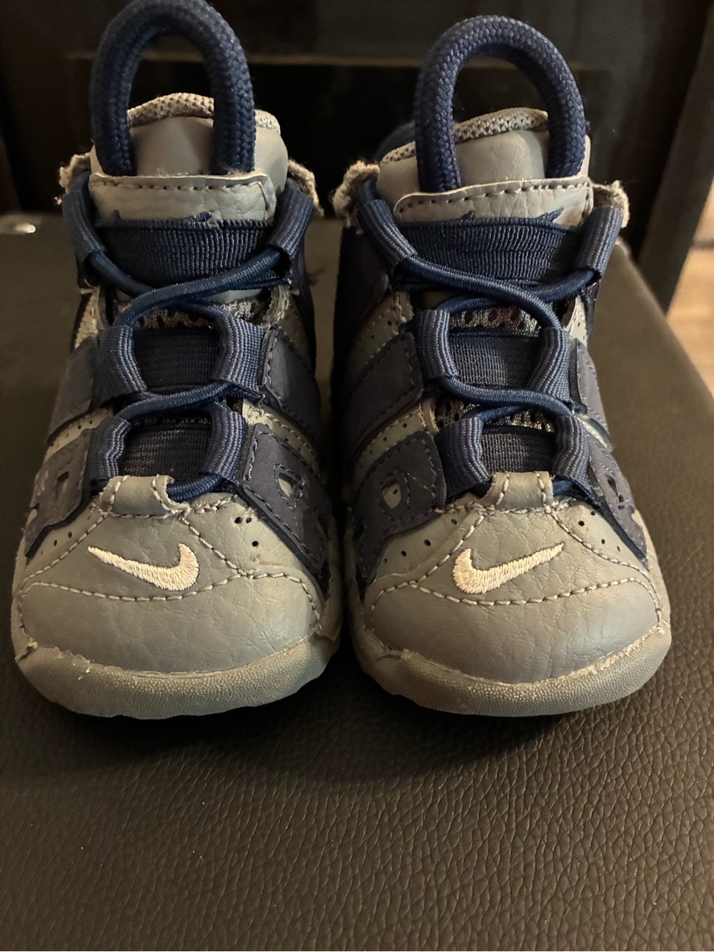 Nike Baby Navy and Light Gray Walker Sneakers